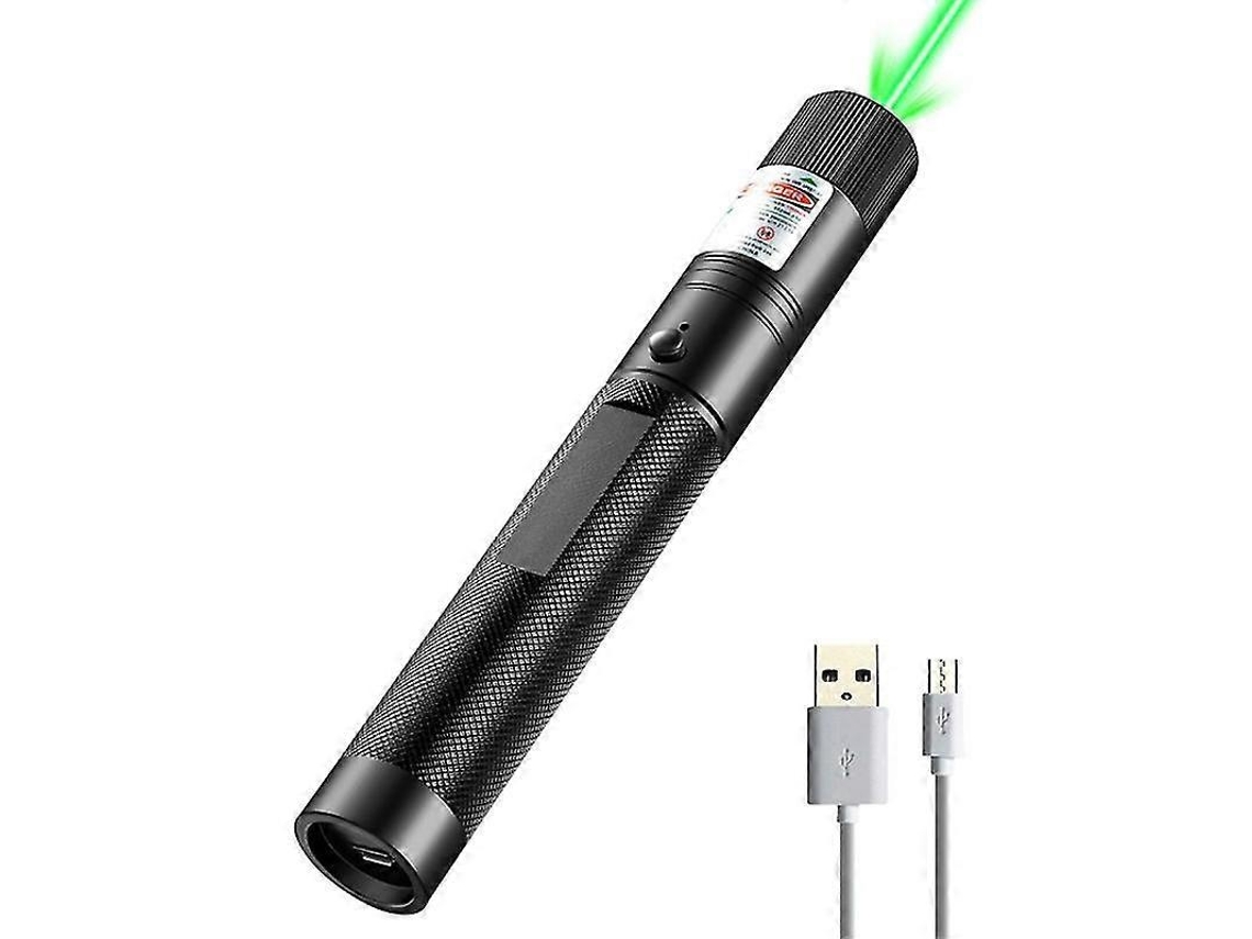 Bolígrafo De Luz Verde Recargable Por Usb, Proyector De Presentación De Alta Potencia Siurn