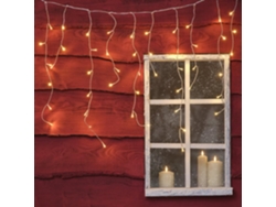 Guirnalda De Luces Tipo Carámbano, Blanco Cálido, 100 Led, 4 M