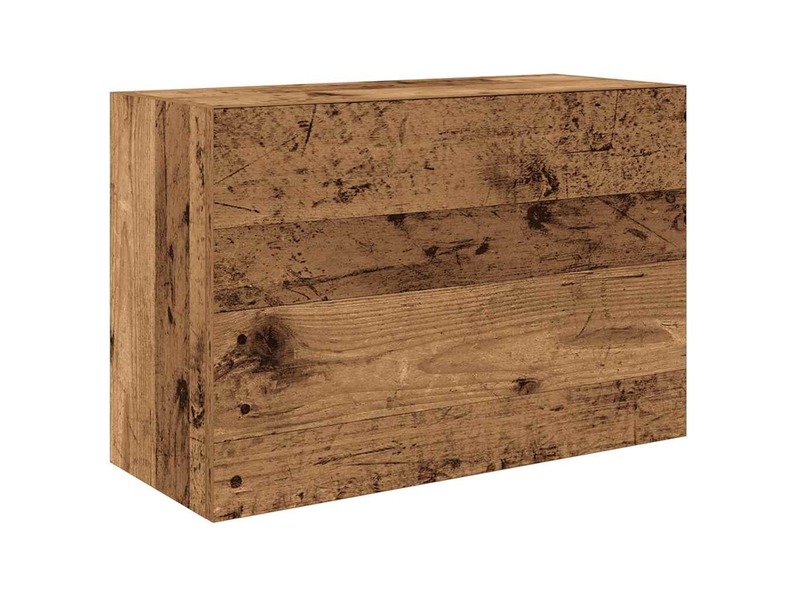 Maison Exclusive - Mueble De Pared Baño Madera Ingeniería Envejecida 60x25x40 Cm