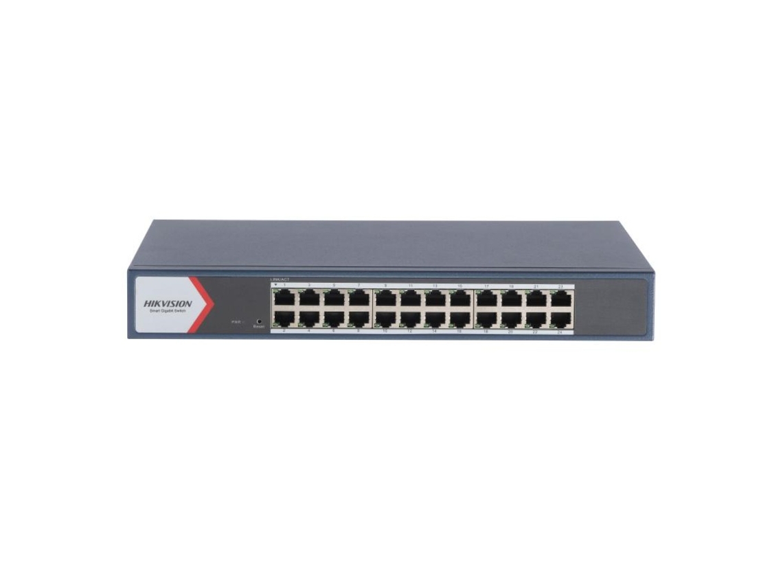 Conmutador Hikvision de 24 puertos Gigabit PoE DS 3E1524 EIV3