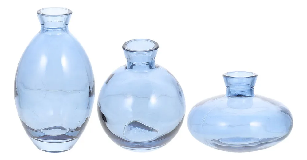 Nuevo jarrón de cristal transparente para decoración del hogar.