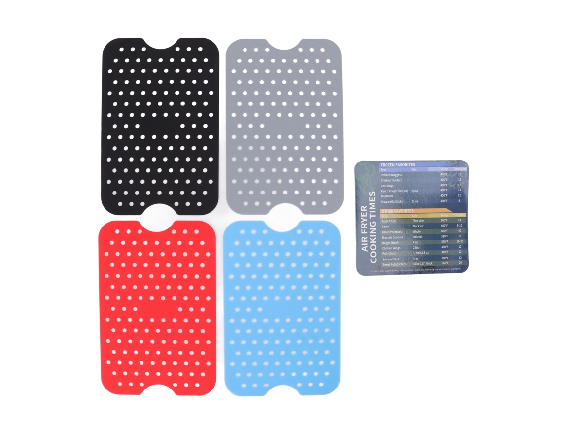 4 Tapas Reutilizables De Silicona Resistentes Al Calor Para Freidora De Aire Con Adhesivo Magnético