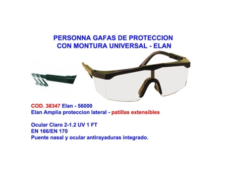 Personna gafas ocular claro 2-1.2 uv 1 ft 5100