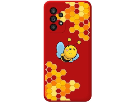 Carcasa para Samsung Galaxy A53 5G TUMUNDOSMARTPHONE Silicona Líquida Dibujos Rojo