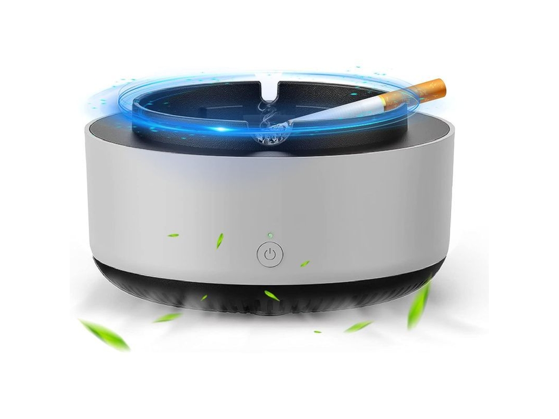 Cinturón Purificador De Aire 2 En 1 Con Forma De Cenicero, Electrónico Inteligente, Sin Humo Con Filtro, Ideal Para El Hogar (gris)