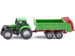 TRACTOR COM ESPALHADOR DE ESTRU