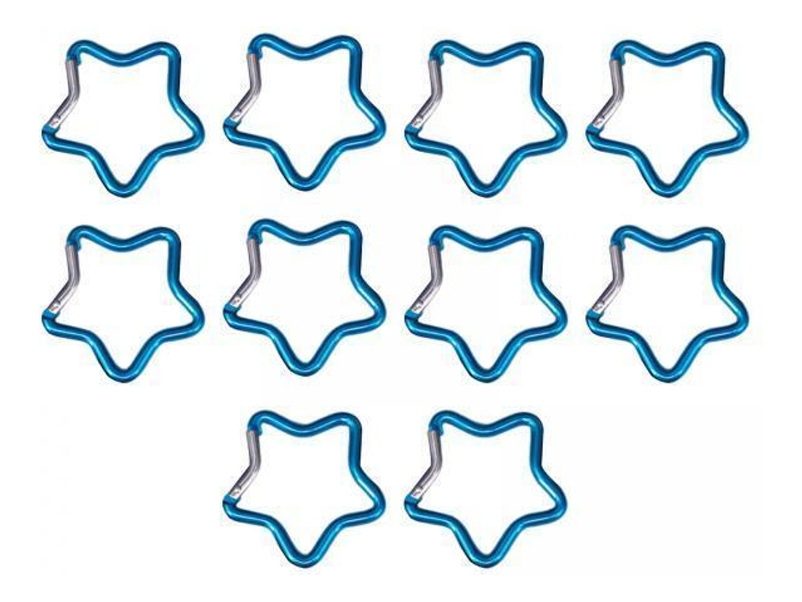 Mosquetón Con Forma De Estrella De Cinco Puntas, Azul