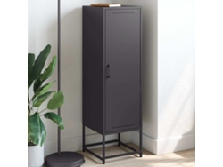 Aparador | Buffet | Armario De Apoyo Alto 36x39x123 Cm Acero Negro Wsd45450 Lovely Home