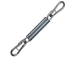Kit de suspensión para hamaca de 250 kg, acero inoxidable 304, con 2 mosquetones de resorte, para porche, sillas colgantes y sofás de jardín.