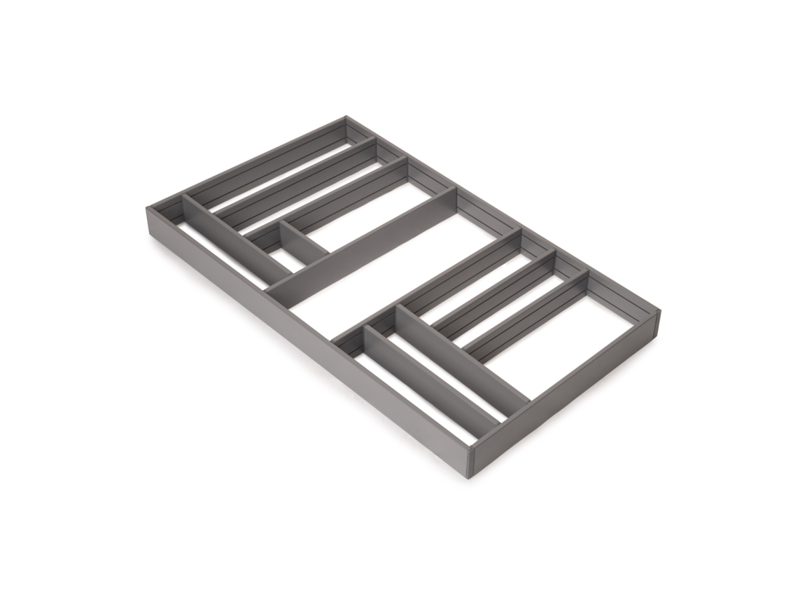 Organizador Alumount Cinza Antracite Emuca Aluminio Gris (7x83x11.5)