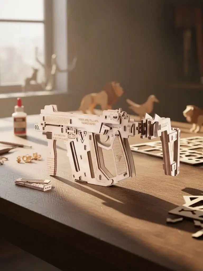 Juego De Rompecabezas De Madera 3d Con Modelo Mecánico, Juguete Stem De Lanzamiento Seguro