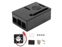 Caja Para Raspberry Pi 4 Shell Con Ventilador De Refrigeración Accesorios De Computadora Con Pantalla Táctil