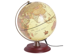 Globo terráqueo LED decorativo BELIANI Vespucci de Material sintético Amarillo 25x25x30