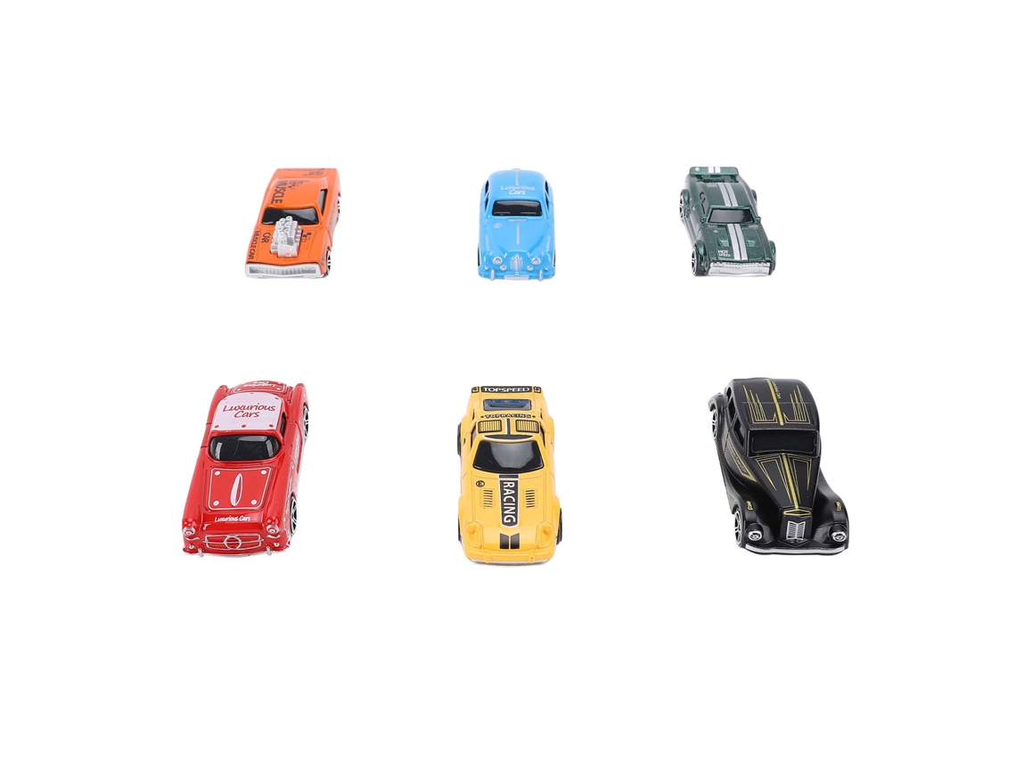 Juego De 6 Coches De Aleación Para Niños, Juguete De Carreras, Regalo, Decoración.