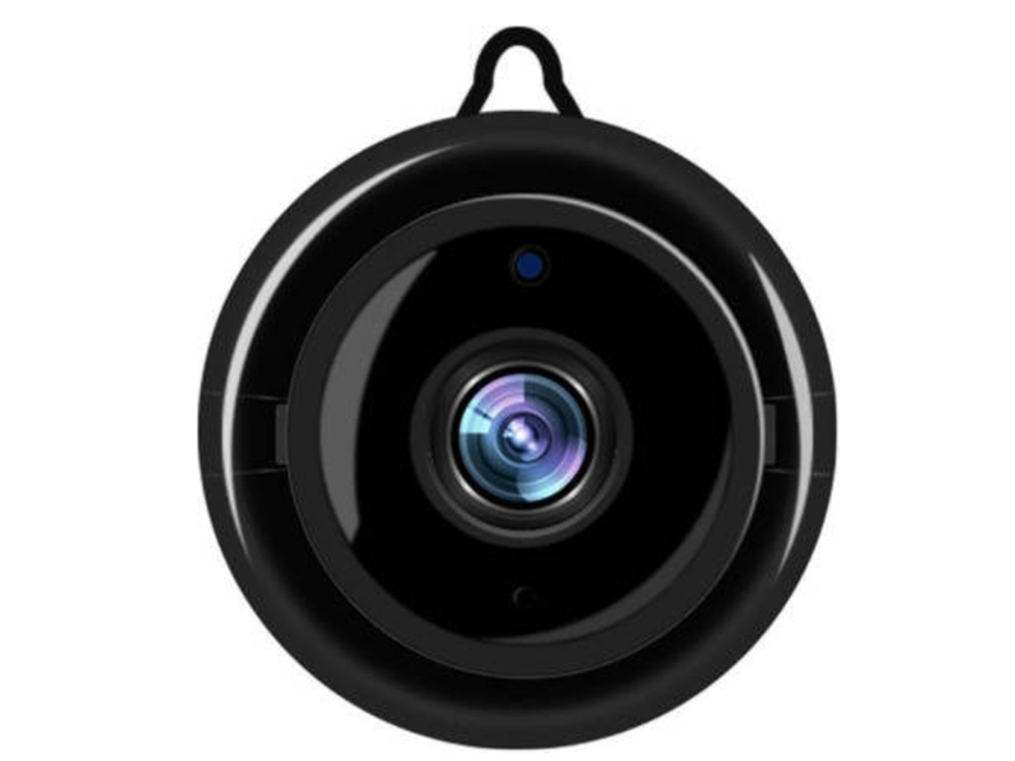 Minicámara espía Bestvite 1080P HD WiFi con visión nocturna y comunicación bidireccional, 32 GB (negra)