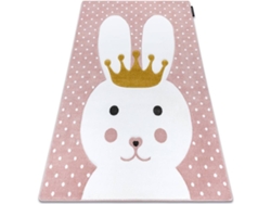 Alfombra DYWANY LUSZCZOW Petit Bunny (Rosa - 180 x 270 cm - Polipropileno)