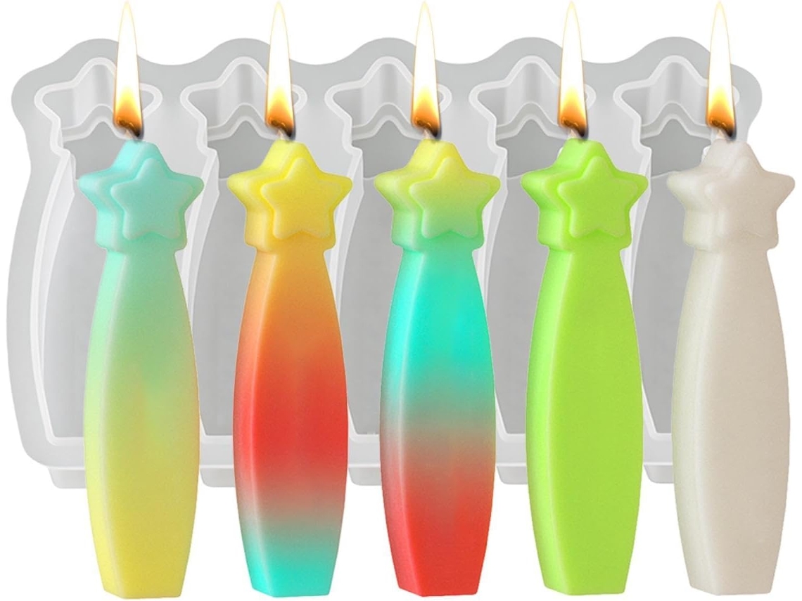 Decoración Hogar Molde De Silicona Para Velas