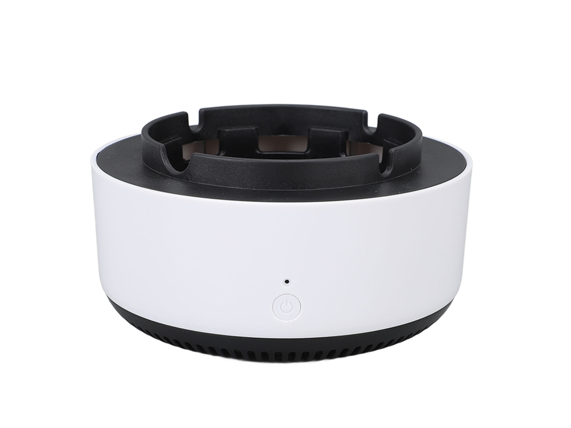 Cenicero Purificador De Aire Sin Humo Con Filtro Compuesto Para El Hogar, El Coche Y La Oficina - Blanco