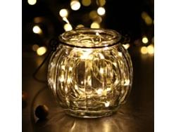 Rebe-luces De Hada 100 Leds 10m Cable Plata Usb Ip65 Impermeable Blanco Cálido Para Navidad, Boda, Interior/exterior