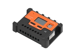 Controlador Solar Dbs12 Lcd Pwm 12v 24v 20a Regulador De Carga Descarga 3 Etapas