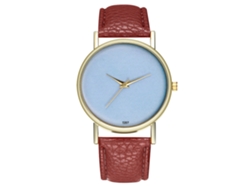 Reloj De Pulsera Unisex De Moda Cuarzo Para Ocio Café Zhoulianfa