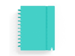 Cuaderno INGENIOX A4 Rayado 80Hj 100G Foam C/Goma Elástica Menta Pastel 66024017