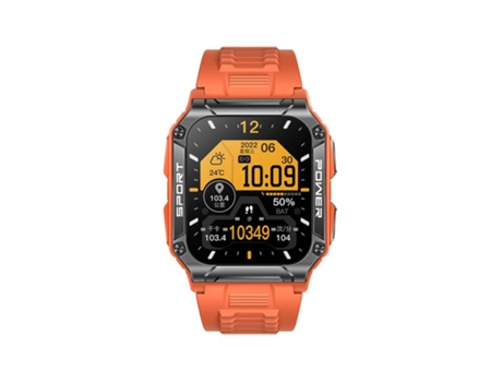 Reloj inteligente militar para hombre con función de llamada Bluetooth, resistente al agua IP69, para iPhone Android, naranja VEANXIN