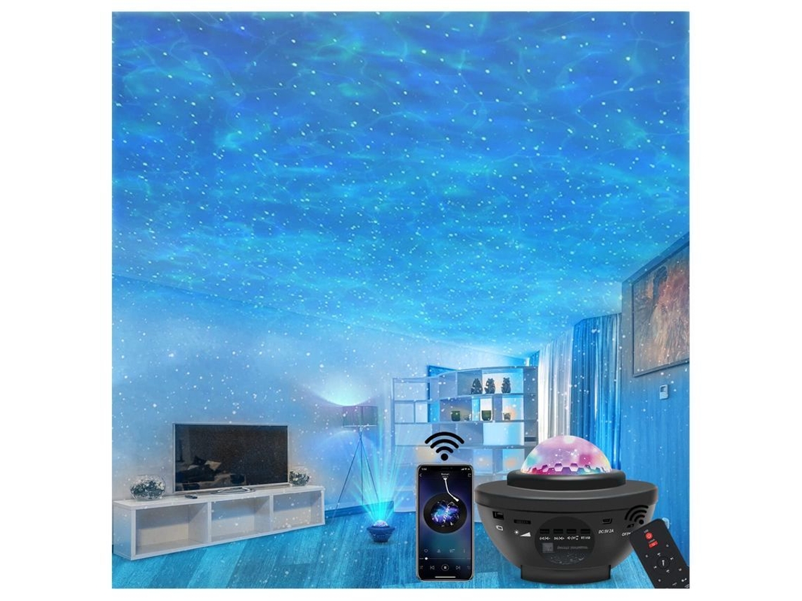 2026-44808-proyector De Estrellas Linjou 4 En 1 Con Altavoz Bluetooth Control Remoto Para Dormitorio Decoración Regalo