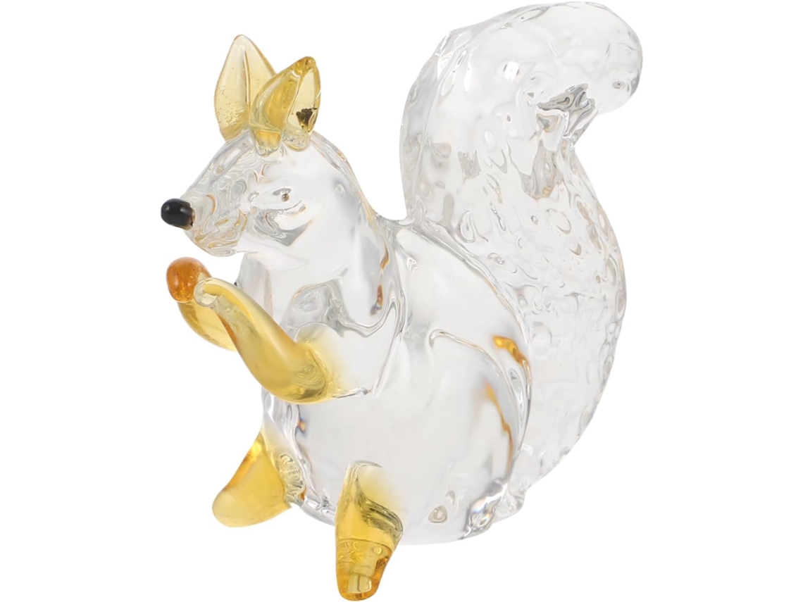 Figura De Ardilla De Cristal, Mini Figuras De Ardillas Para Jardín, Bola