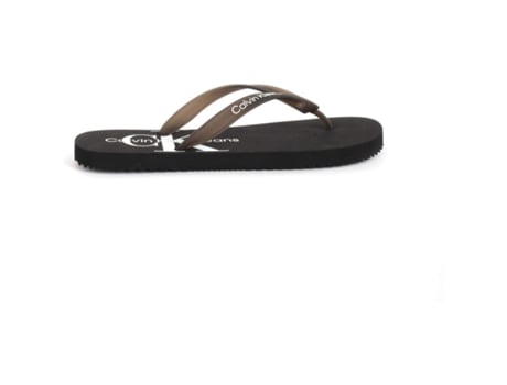 Sandalias de Hombre para Playa CALVIN KLEIN JEANS Chanclas Beach Monogram Negro (42)