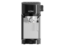 Cafetera expreso Solac Taste Slim (ce4511), 20 bares, depósito de agua de 1,4 l, termobloque, tubo de vapor de acero inoxidable, doble crema, configuración de café programable