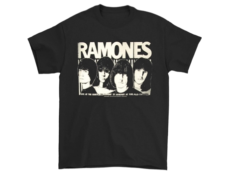 Camiseta ROCKINSTONE Bosquejo Ramones (M)