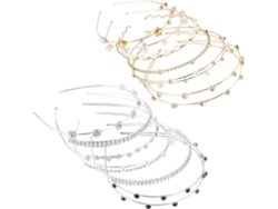 Conjunto De 12 Diademas De Perlas Para Mujer, Delicadas Cintas Para El Cabello, Elegantes Accesorios Para El Cabello.