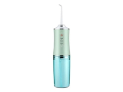 Irrigador bucal eléctrico portátil, hilo dental para limpieza bucal y dental, limpiador de dientes verde, 1 boquilla Yizhood