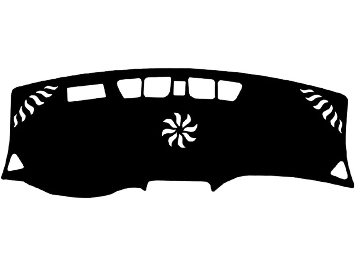 Alfombrilla Protectora De Cuero Y Fibra Carbono Para El Salpicadero Del Chevrolet Equinox 2017-2023 (negro,