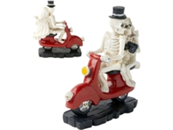 Estatua De Pareja Esqueletos Decoraci N En Motocicleta Mesa Hecha A Mano Art Culo Colecci Calavera Para El D San Valent