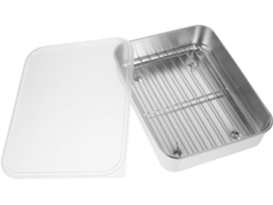 Organizador De Latas Para Refrigerador Hecho Acero Inoxidable Y Silicona Primera Calidad Este Recipiente