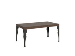 Mesa extensible 90x130/234 cm Paxon Premium Nogal estructura Antracita ITAMOBY