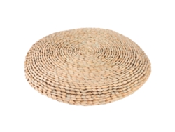 Cojín de tatami de esparto tejido a mano para yoga y decoración