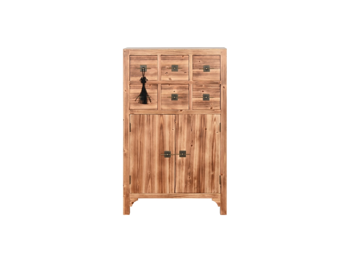 Cajonera Abeto Mdf Oriental Natural 63x27x101cm