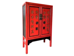 Armario WANDERLUST DECO (Madera - Rojo - 100 x 40 x 150 cm)