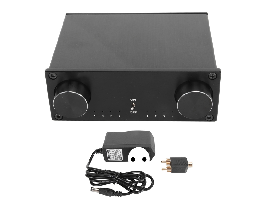Audio Switcher 4 Entradas 4 Salidas Canal Dual Interruptor De Fuente De Señal De Sonido Hifi
