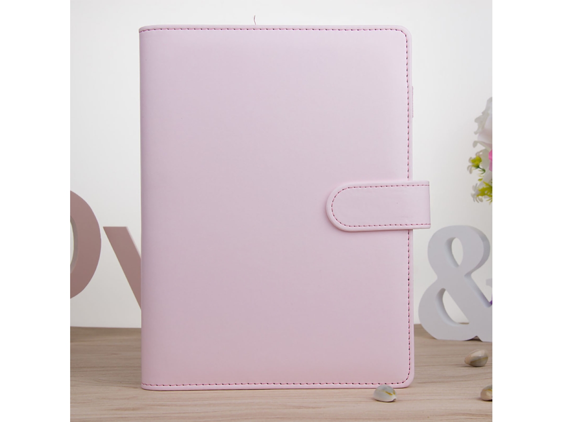 Cuaderno Suave Macaron A5 Rosa Para Niñas Regalo Hoja Suelta Notebook Simple