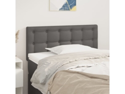 Cabecerocabecero De Camapanel De Cabecera De Cuero Sintético Gris 80x5x78/88 Cm