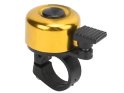 Timbre Pequeño De Aluminio Para Bicicleta Con Sonido Claro Y Potente Para Ciclismo Al Aire Libre, Color Amarillo.
