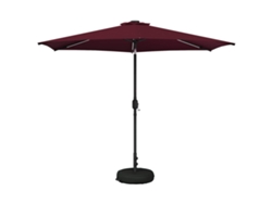 Vidaxl Parasol De Jardín Con Luces Led 300 X 300 Cm Poliéster