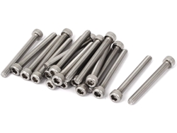 8 -32 X 1-1/2' 'tornillos De Cabeza Hexagonal De Acero Inoxidable 304. Color Plata. 42 Mm.