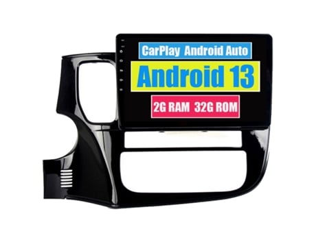 Autoradio Multimedia ROVERONE para Mitsubishi Outlander 3 GF0W GG0W 2012 - 2018 CarPlay Android Coche Radio Bluetooth Navegación