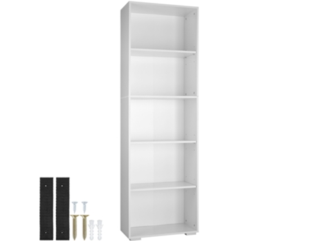 TECTAKE Lexi Bookcase 5 Compartimentos