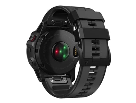 Correa de Silicona dos colores 26mm para Garmin Tactix 7 Pro/Fenix 7X/Fenix 6X Pro - gris carbón/negro